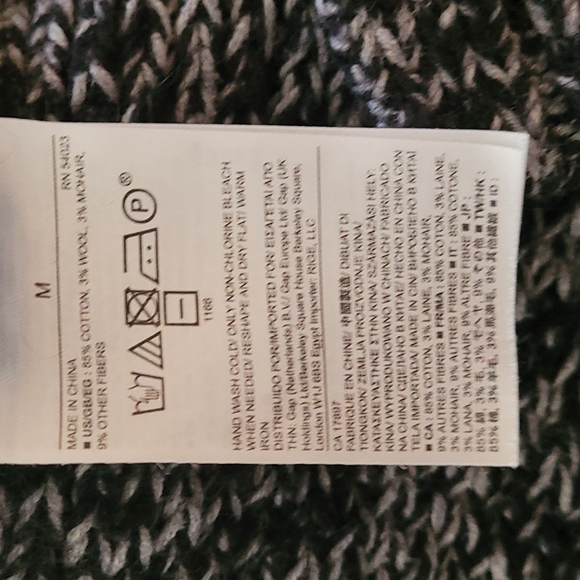 Black Heather sleeveless cowl neck tunic/sweater dress f/Banana Republic size M - Picture 3 of 4